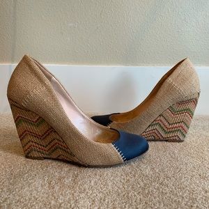 Plenty by Tracy Reese woven stacked heels